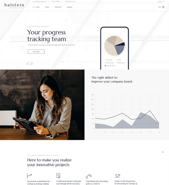 Halstein Business Consulting WP Theme