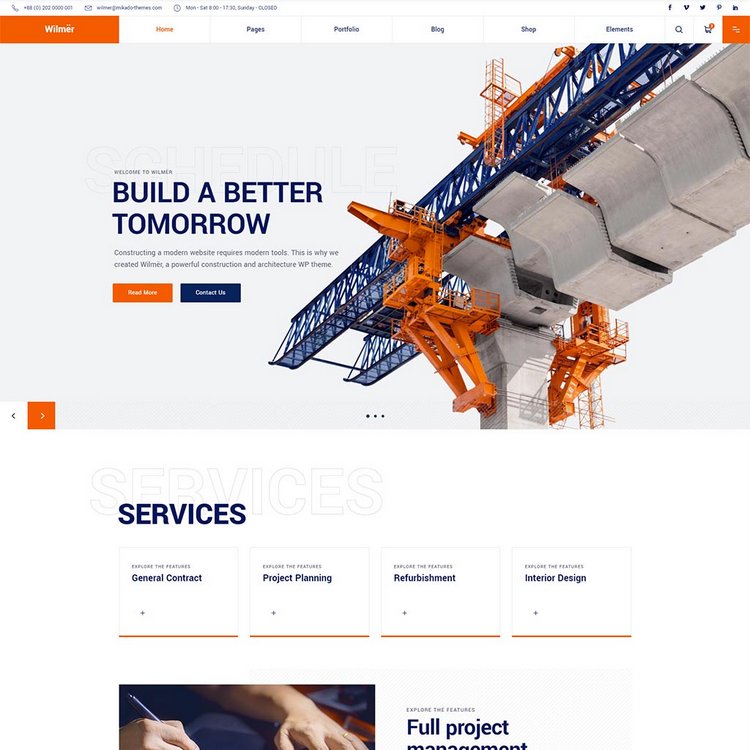 Wilmer WP Construction Theme