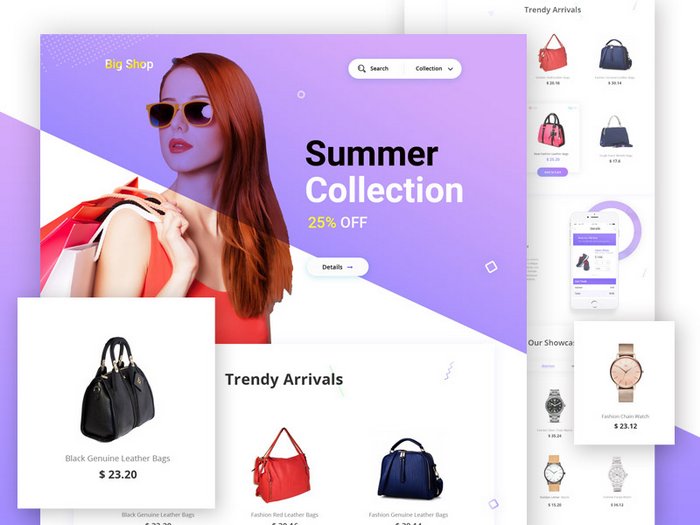 Shopping Landing Page Template