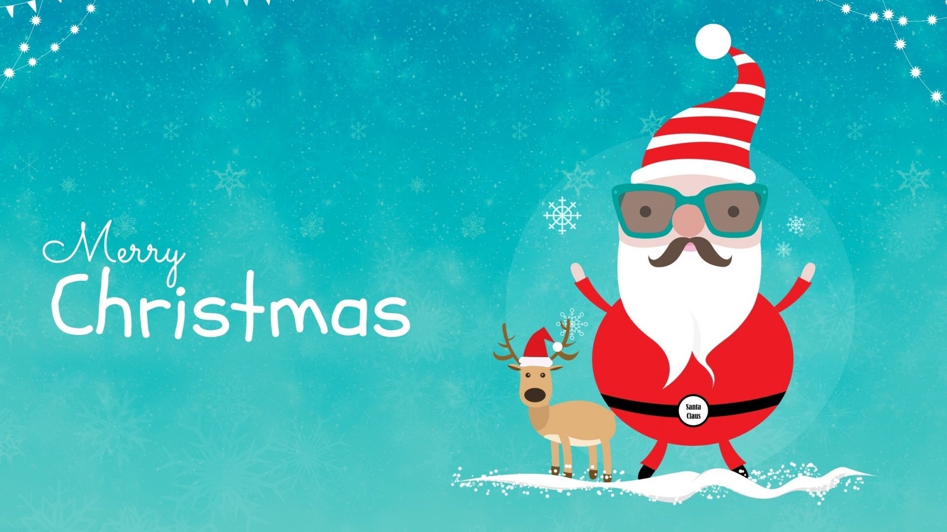 Cool Santa HD Wallpaper 1920x1080 