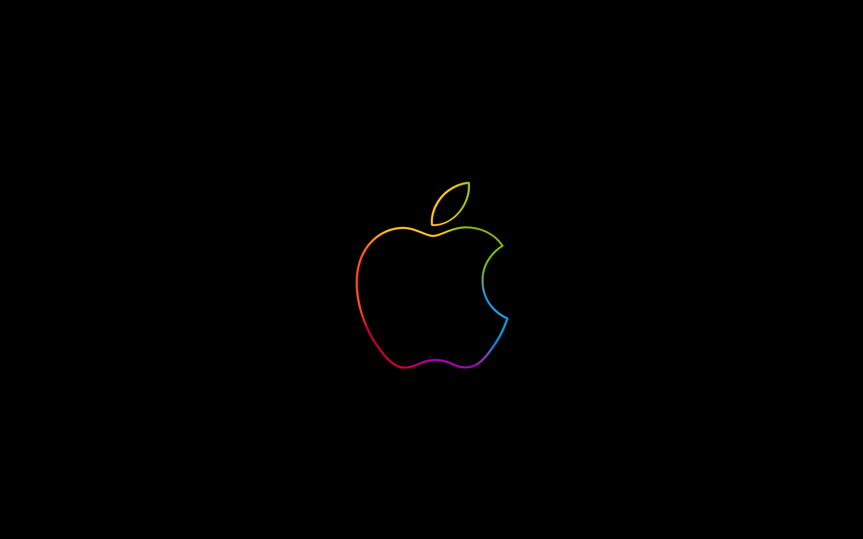 Apple Logo Outline Wallpaper-2880x1800 