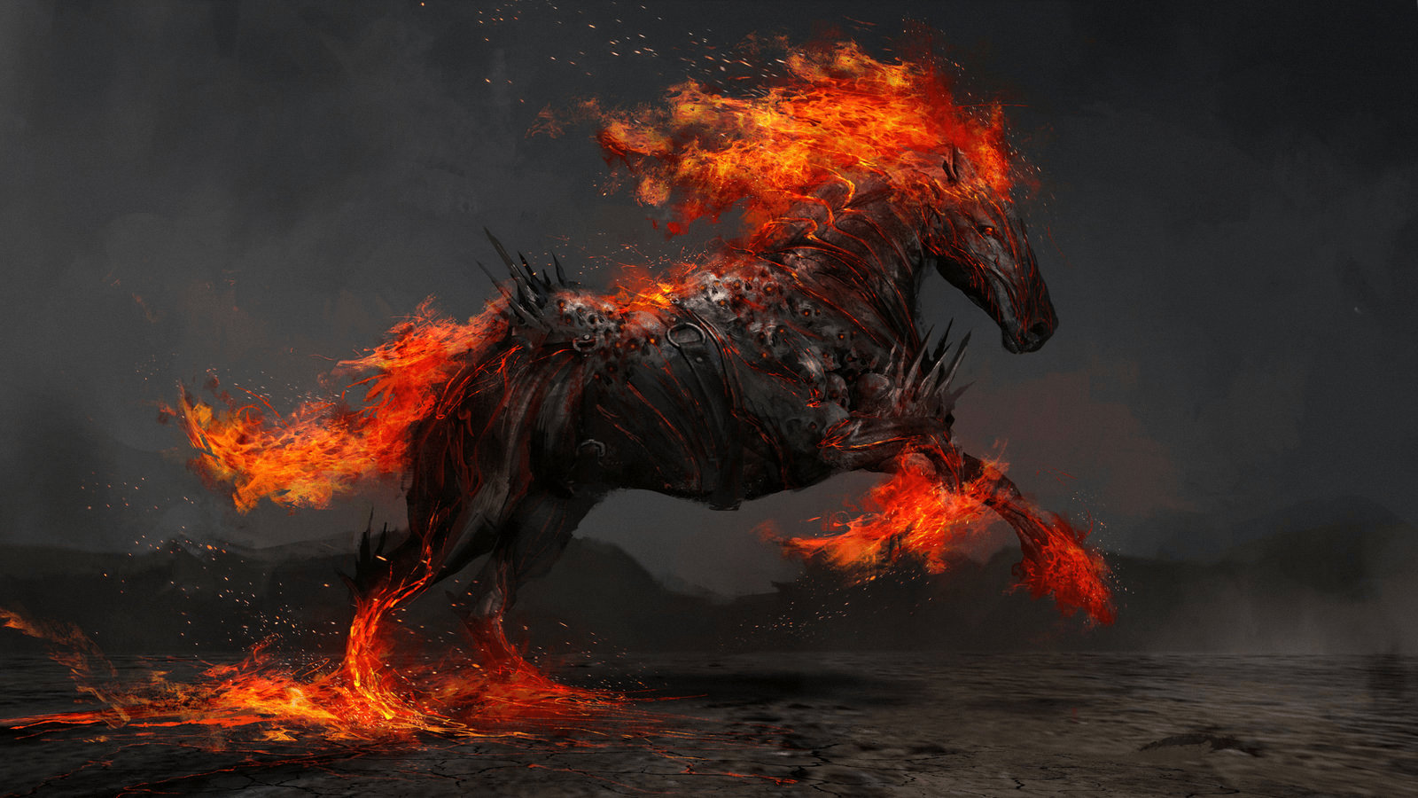 Fire Horse Background Picture 15