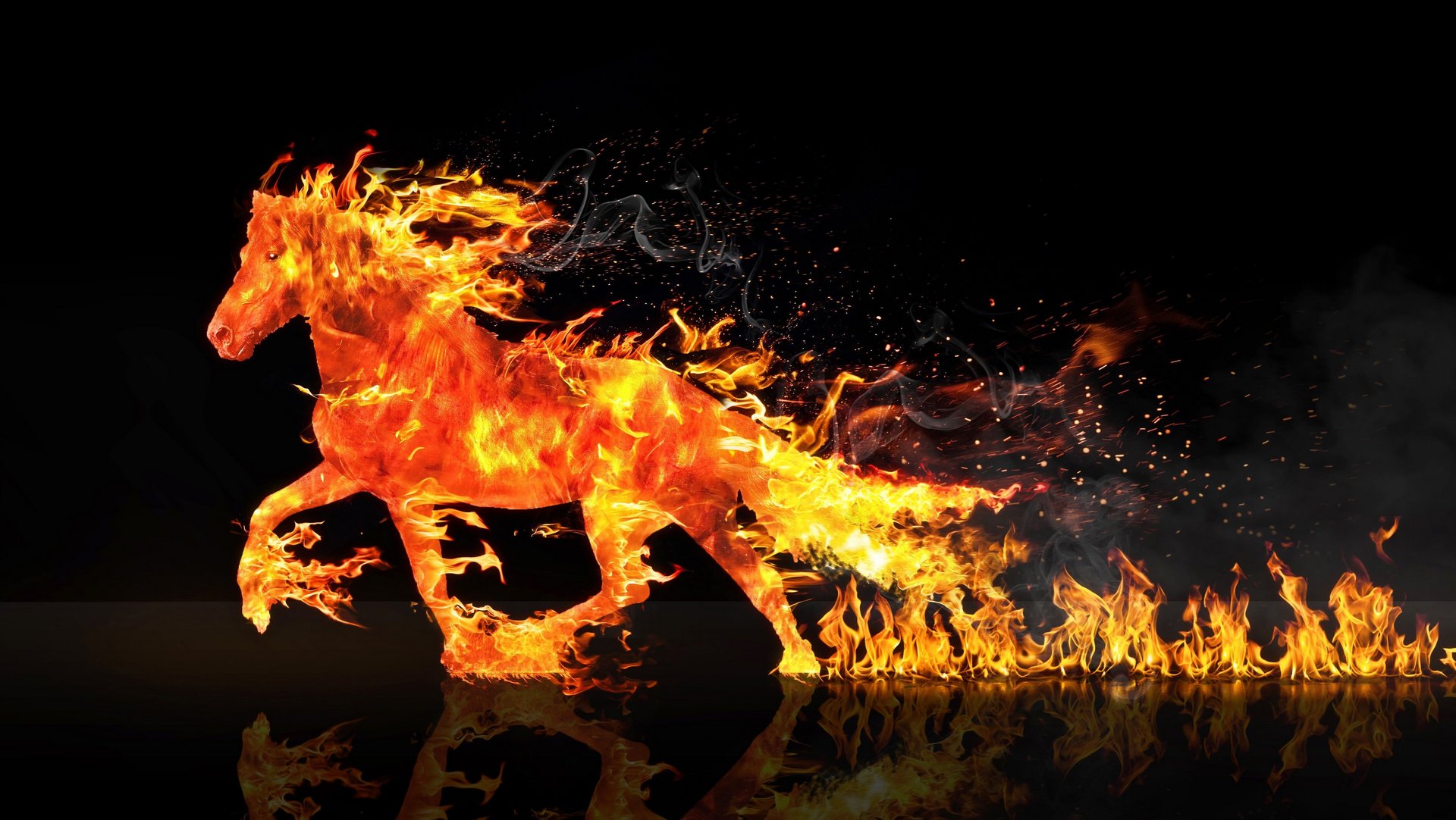 Fire Horse HD Wallpaper 3
