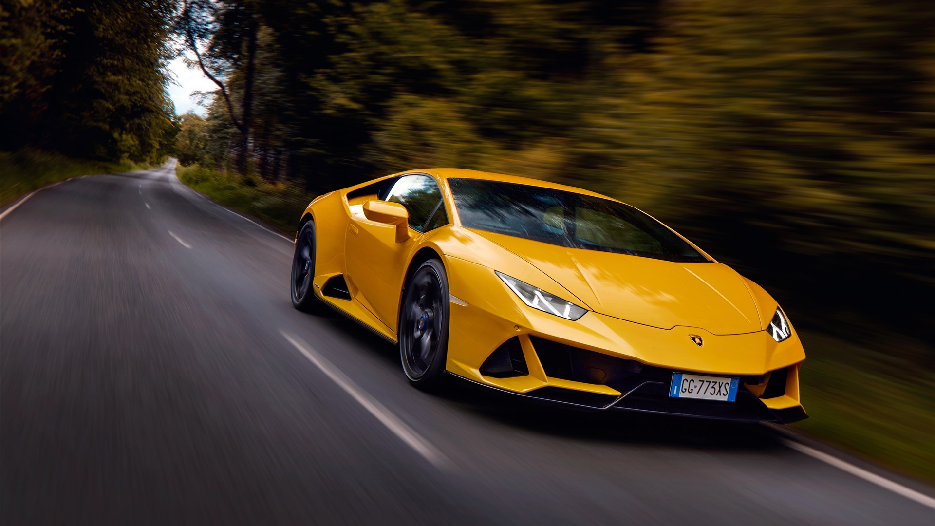 Huracan EVO Yellow Lamborghini Supercar