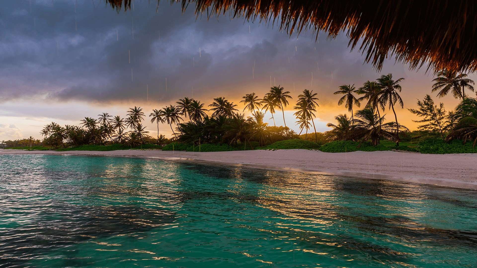 Calm Seashore During Sunrise at Beach