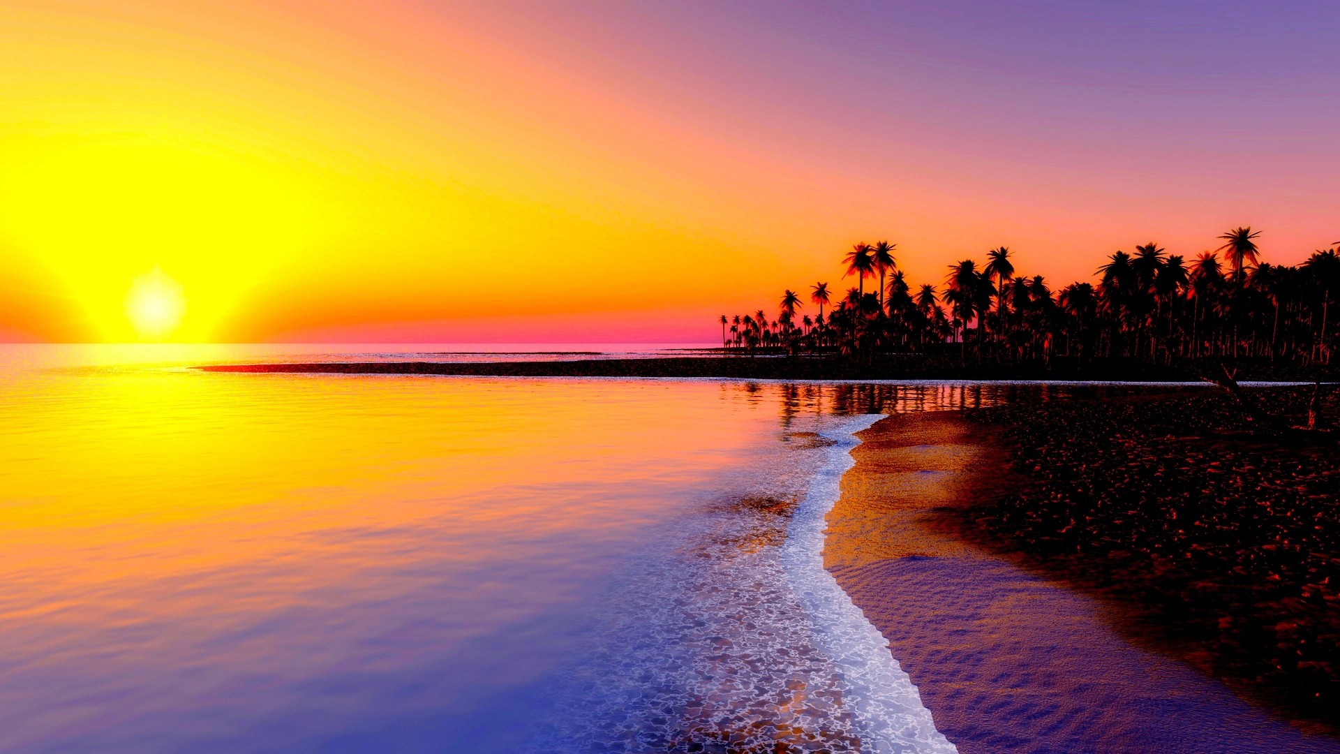 Coastal Sunrise View Beach