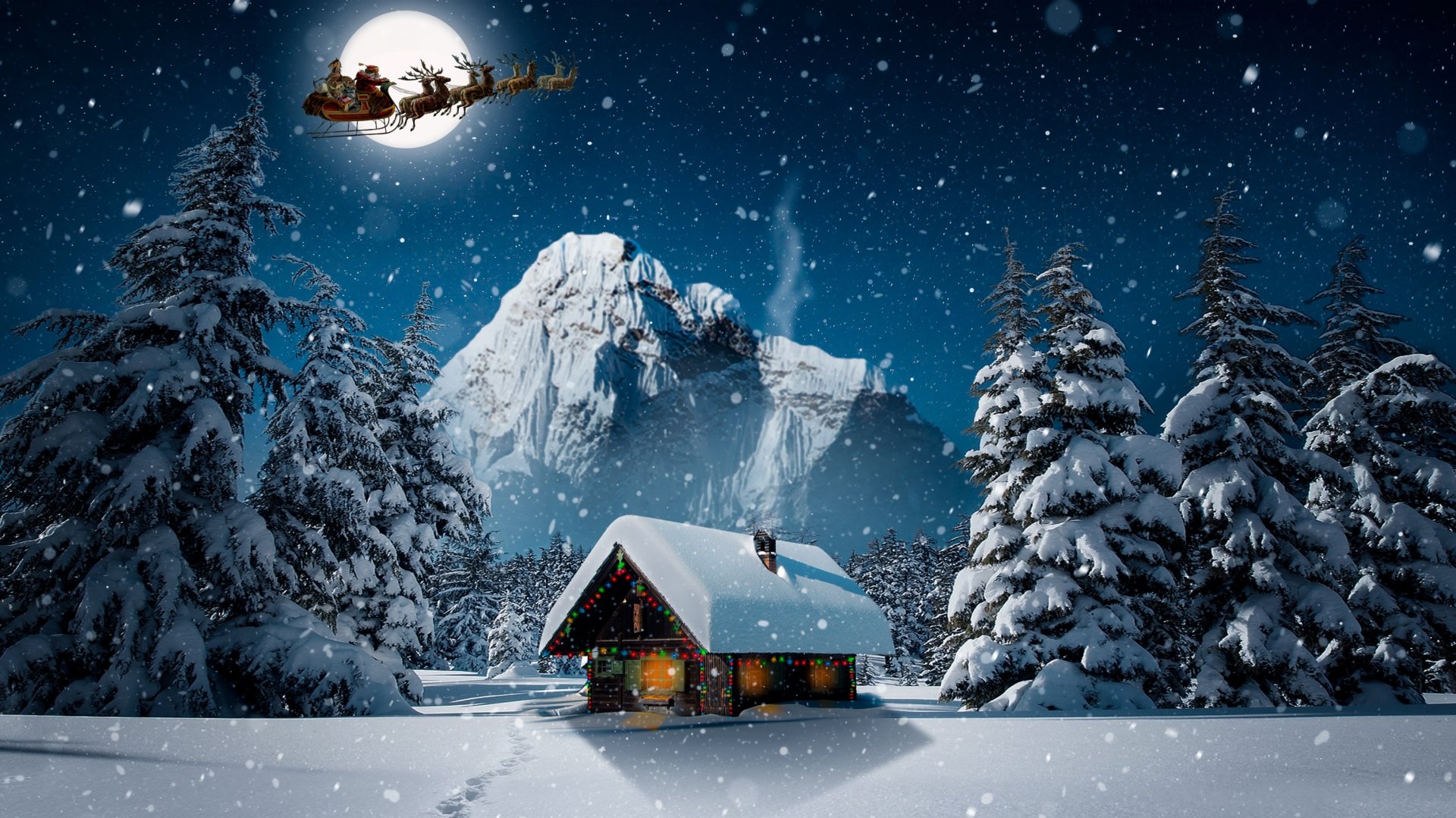 Christmas Winter HD Wallpaper 1920x1080
