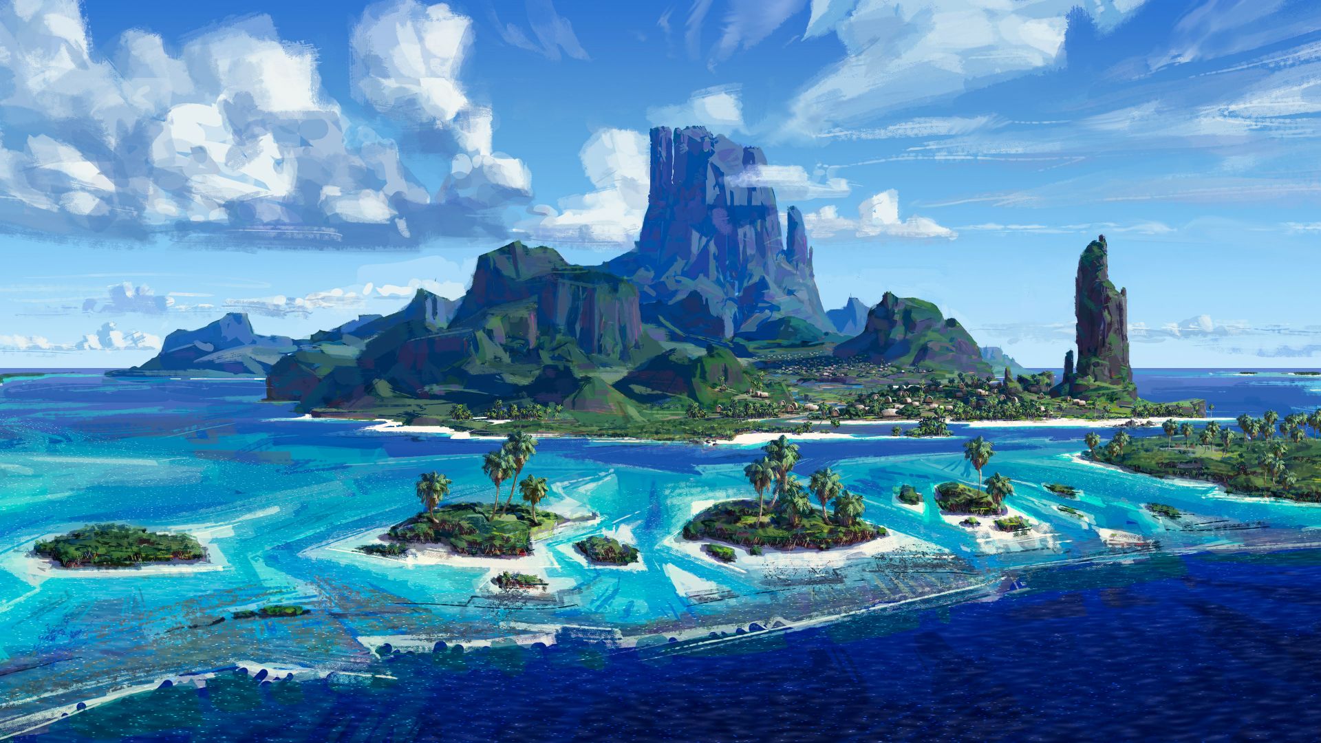 Moana Island best animation movie wallpaper 