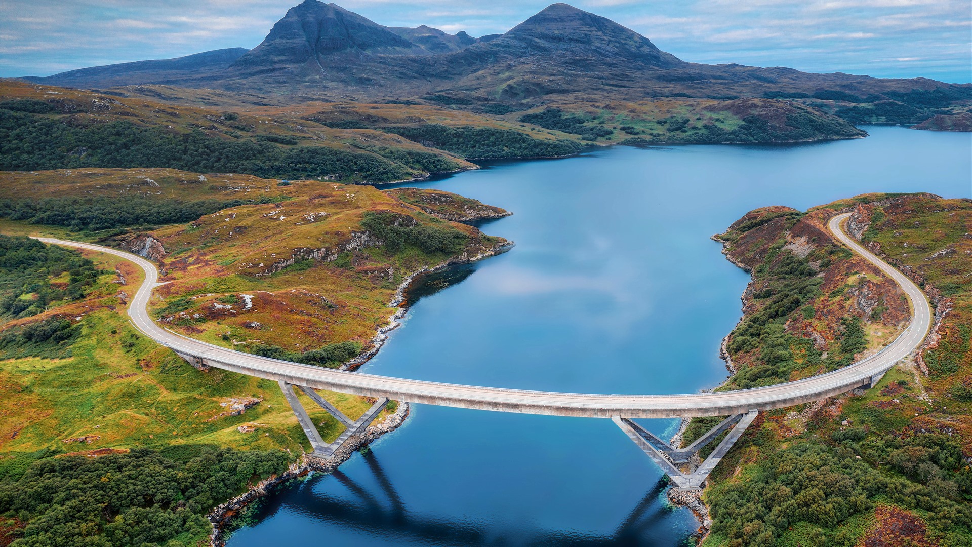 Kylesku Bridge along the NC500 Scotland Highlands Bing Wallpaper