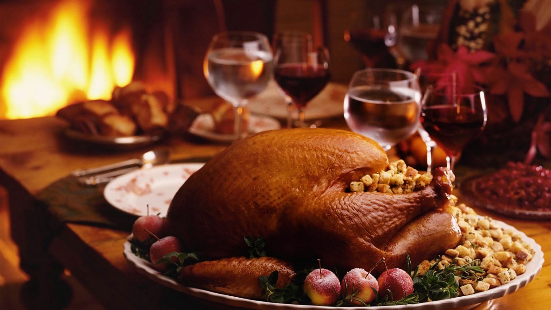 Thanksgiving Food Desktop Wallpaper 1920x1080