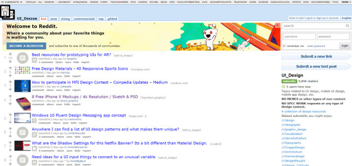 Best Reddit List: 10 Subreddits for UI & UX Designers
