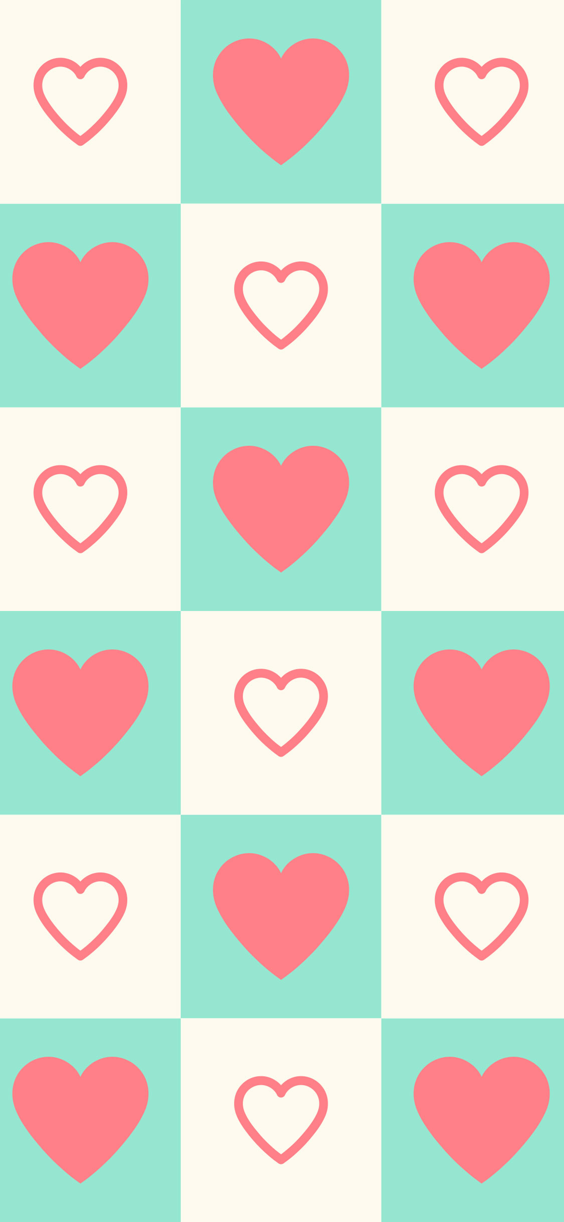 Cute Heart iPhone Background Pictures