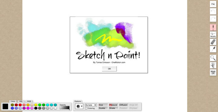 Sketch Paint OneMotion Online-Paint Tool