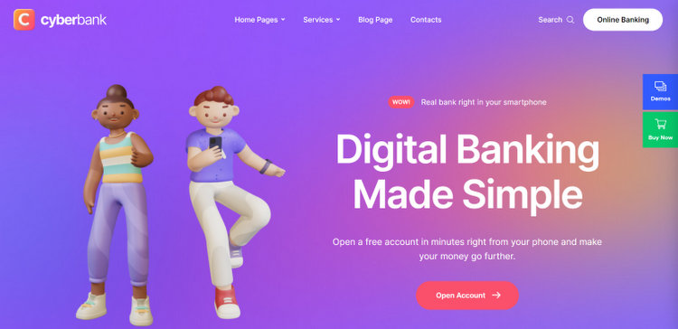 Cyberbank WordPress Theme