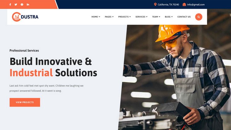 Factory Industrial WordPress Themes