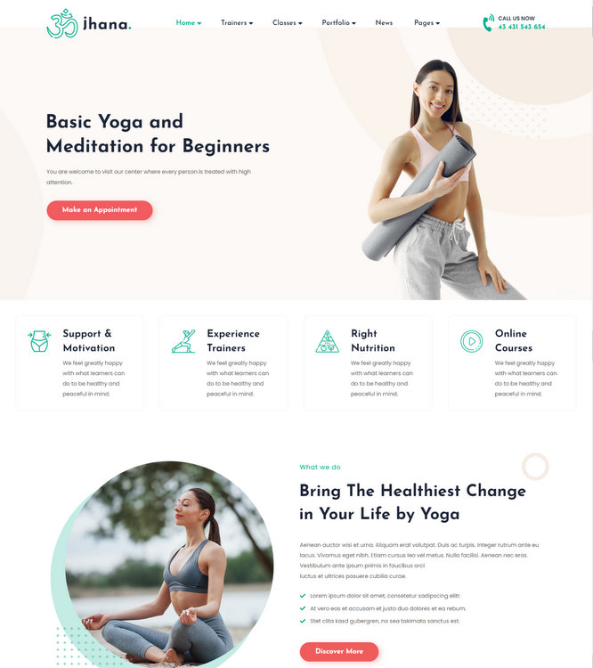 Jhana Yoga WordPress Theme