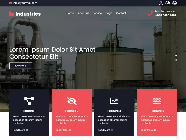 Manufacturing Industry Free WP Theme