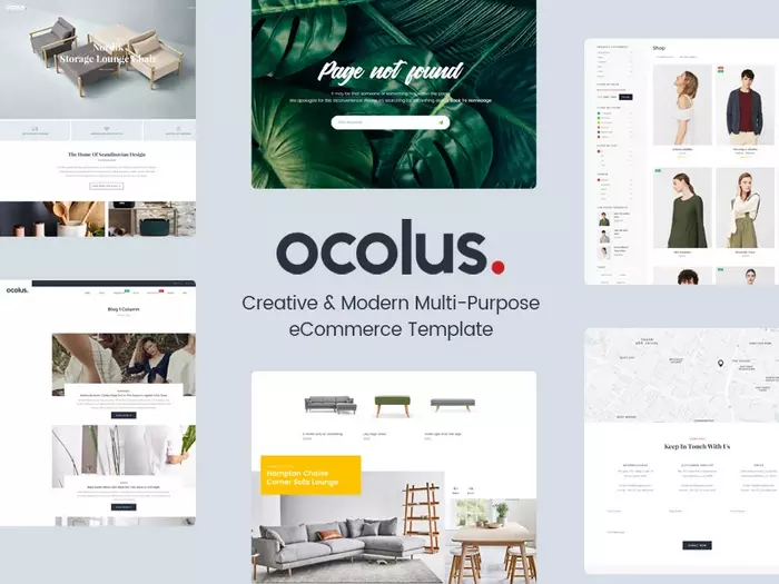 Ocolus Free Multi-Purpose eCommerce PSD Template