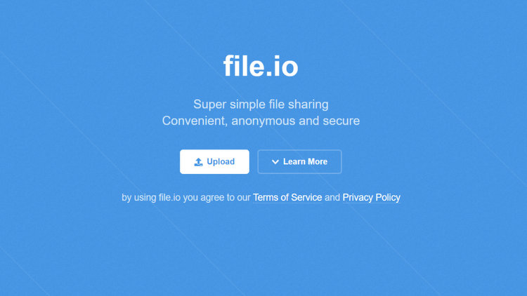 file io file upload website