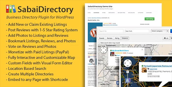 Sabai Business directory plugin for WordPress
