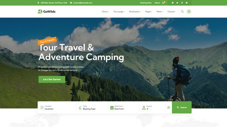 Gowilds Tour Booking WordPress Theme