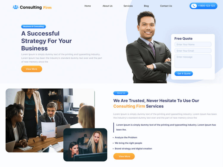 Career Consultant WP Free Theme