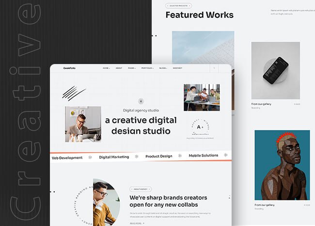 Geekfolio Portfolio WordPress Theme