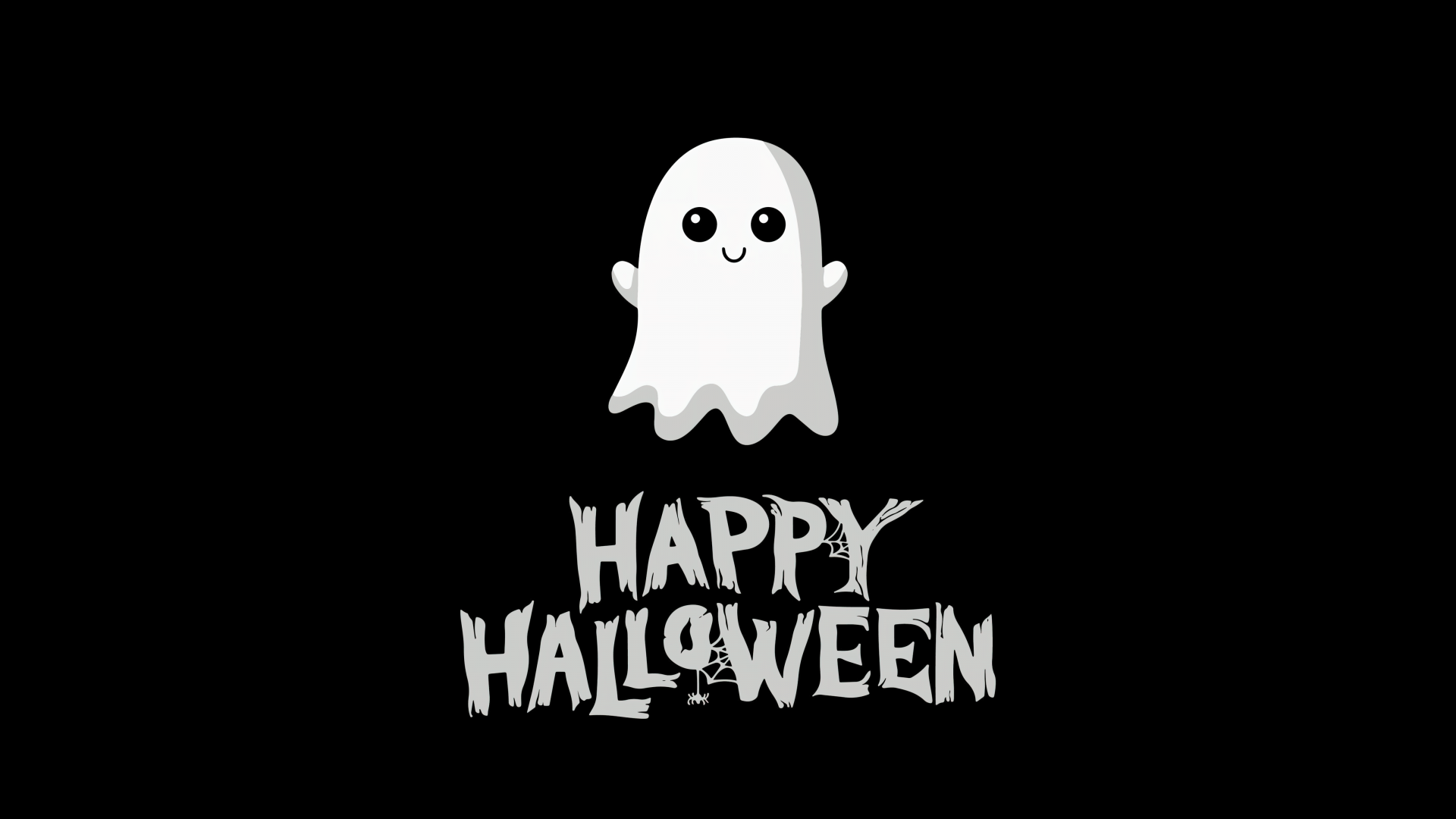 Happy Halloween Ghost Wallpaper-1920x1080