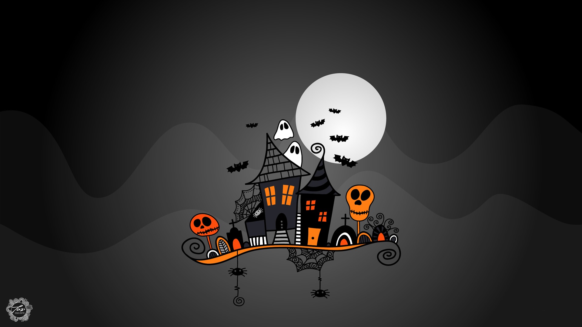 Happy Halloween Night Moon HD Wallpaper 