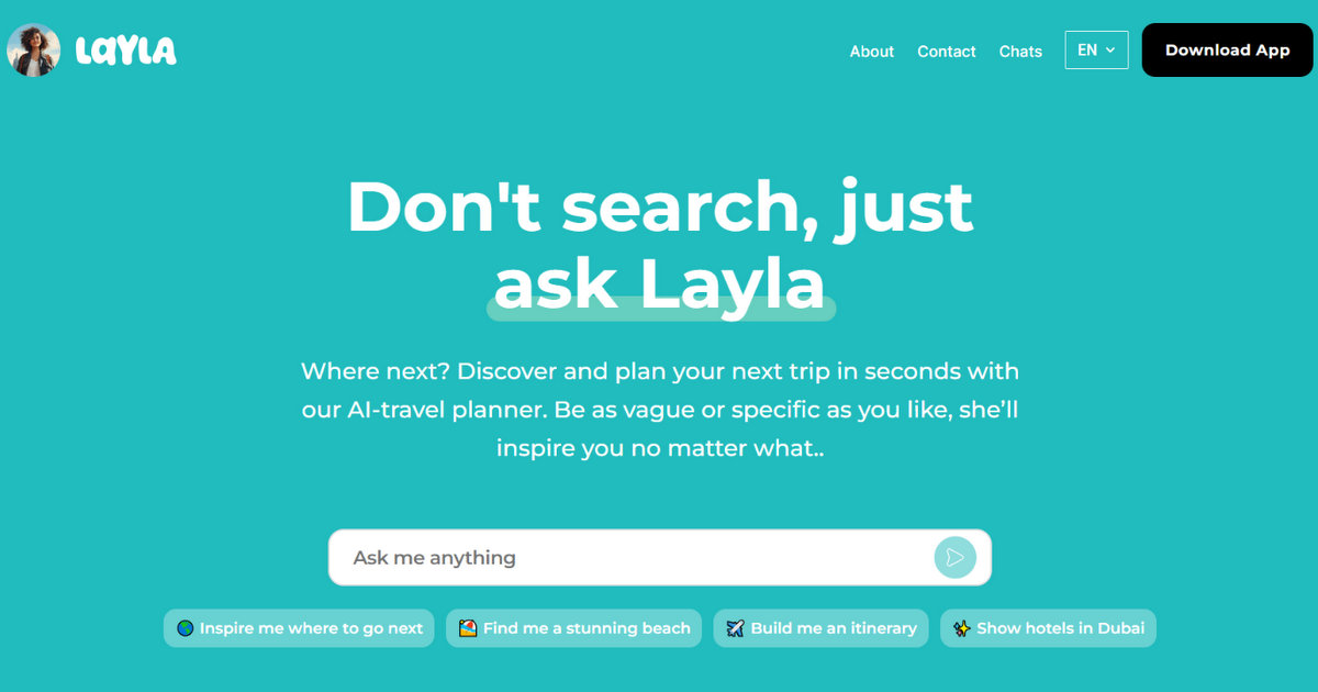 Layla AI trip planner